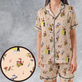 Disney Classics Melody Time Satin Short-Sleeve Pajamas Set