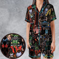 Stephen King Universe Satin Short-Sleeve Pajamas Set