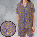 Nachos Rule Beavis and Butthead Satin Short-Sleeve Pajamas Set