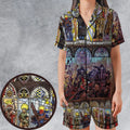 WH40K Library Satin Short-Sleeve Pajamas Set