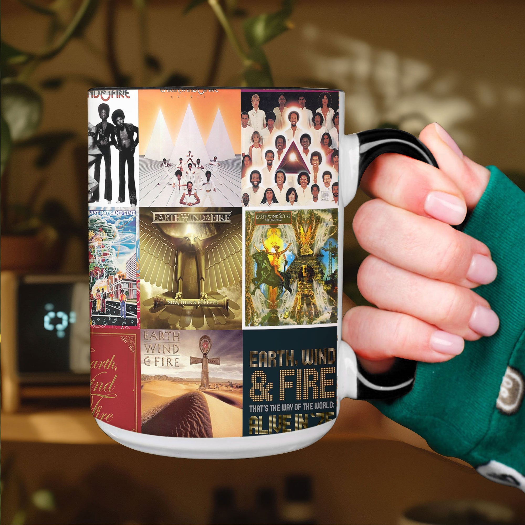 Earth, Wind & Fire Accent Mug Legendary Album Cover Collage Gift