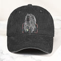 Bob Marley Portrait Casual Denim Cap Retro Music Fan Concert Cap Gift For Dad (With Box)