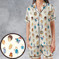 King Of The Hill Collection Satin Short-Sleeve Pajamas Set