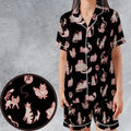 Pawkemon Pokemon Satin Short-Sleeve Pajamas Set