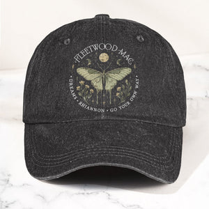 Fleetwood Mac Butterfly Mystical Graphic Vintage Denim Cap Retro Dad Cap (With Box)