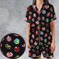 No Ghost Exists Ghostbusters Satin Short-Sleeve Pajamas Set