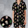 Geeky Bazinga The Big Bang Theory Satin Short-Sleeve Pajamas Set