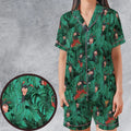 Llama Kuzco The Emperor's New Groove Satin Short-Sleeve Pajamas Set
