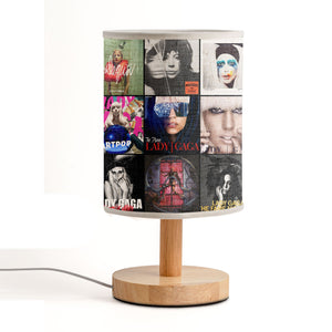 Lady Gaga Album Collage Lamp Pop Icon Night Light for True Little Monsters
