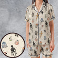 Droid Life SW Satin Short-Sleeve Pajamas Set