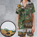 England 932 A.D Monty Python and The Holy Grail Satin Short-Sleeve Pajamas Set