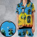 Cooking Meth Breaking Bad Satin Short-Sleeve Pajamas Set