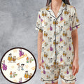Rock'n The Flintstones Satin Short-Sleeve Pajamas Set