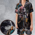 Jason Voorhees Evolution Satin Short-Sleeve Pajamas Set