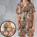 Vintage Hunks of The 80s Satin Short-Sleeve Pajamas Set