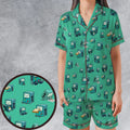 BMO World Adventure Time Satin Short-Sleeve Pajamas Set