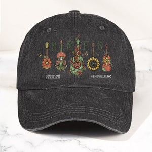 Billy Strings BMFS Asheville NC Concert Graphic Music Merch Denim Cap Retro Vintage Dad Cap Gift For Dad (With Box)