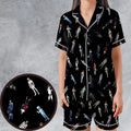 Gundam Pilot Suits Gundam Mobile Satin Short-Sleeve Pajamas Set