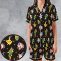 Rocko's Modern Life Pattern Satin Short-Sleeve Pajamas Set