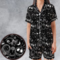 Pumpkin King The Nightmare Before Christmas T Satin Short-Sleeve Pajamas Set