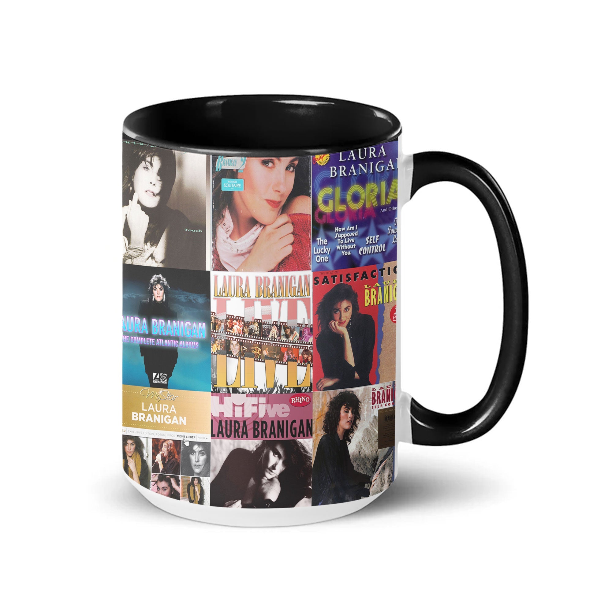 Laura Branigan Accent Mug Timeless Pop Icon Album Collage Gift