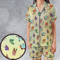 80s Captain N: The Game Master Characters Satin Short-Sleeve Pajamas Set