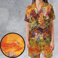 Wonder Foodland The Siege Of Mcdonaldland Satin Short-Sleeve Pajamas Set