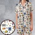Stranger Things Collection Satin Short-Sleeve Pajamas Set