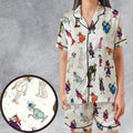 Groovie Goolies Halloween Satin Short-Sleeve Pajamas Set