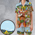 MupSommar Midsommar and The Muppet Show Satin Short-Sleeve Pajamas Set