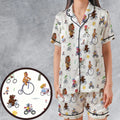 The Muppet Movie Bike Scene Satin Short-Sleeve Pajamas Set