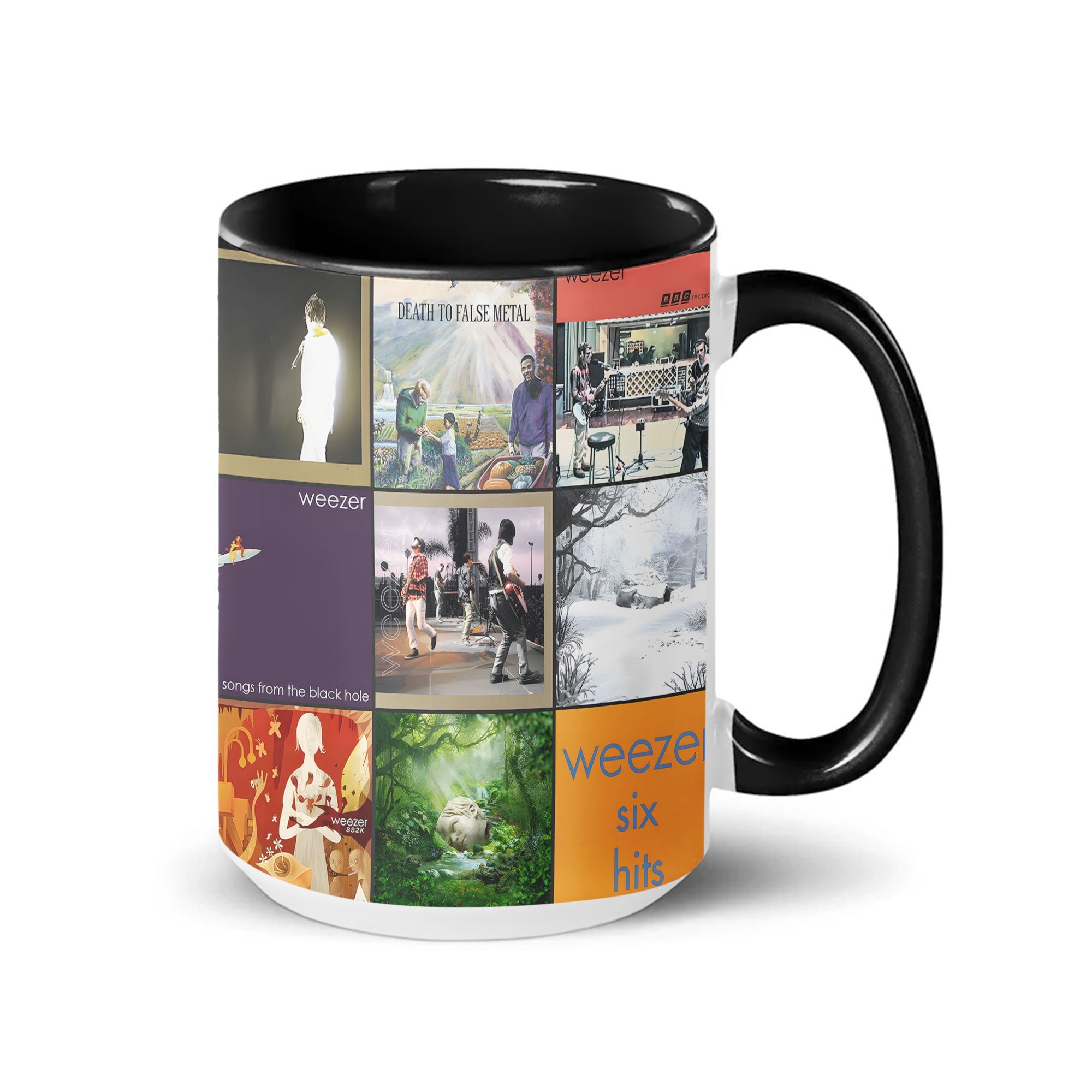 Weezer Accent Mug Alternative Rock Album Art Collage Gift