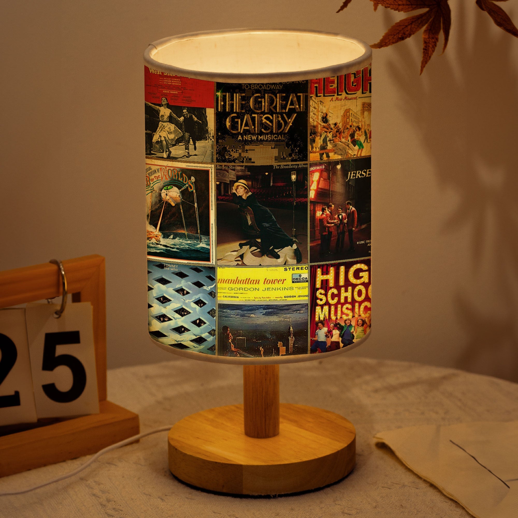Broadway Classics Fabric Lamp A Cozy Tribute to Timeless Musicals
