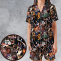 Classic Horror Evil Dead Satin Short-Sleeve Pajamas Set