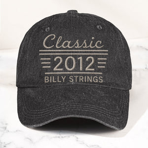 Billy Strings Classic 2012 Est Bluegrass Music Merch Denim Cap Retro Vintage Dad Cap Gift For Dad (With Box)