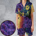 Pokemon Starry Night Campfire Satin Short-Sleeve Pajamas Set