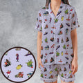 Muttley Buddies Satin Short-Sleeve Pajamas Set