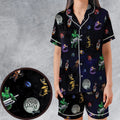 Robot Roll Call MST3K Satin Short-Sleeve Pajamas Set