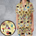 Bimbo Cheetos Cereal Mascot Satin Short-Sleeve Pajamas Set