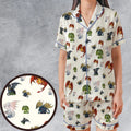 Dragon Dice DnD Satin Short-Sleeve Pajamas Set