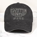 Led Zeppelin 1971 Est Denim Cap Vintage Dad Cap Gift For Dad (With Box)