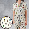 Doctor Who Universe Satin Short-Sleeve Pajamas Set