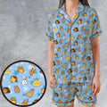 Arthur Characters Satin Short-Sleeve Pajamas Set