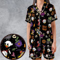 Huey, Dewey and Louie Duck Halloween Satin Short-Sleeve Pajamas Set