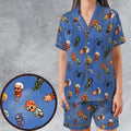 Johnny Quest Pooterbellies Satin Short-Sleeve Pajamas Set