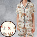 Nostalgic Circus Dumbo Satin Short-Sleeve Pajamas Set