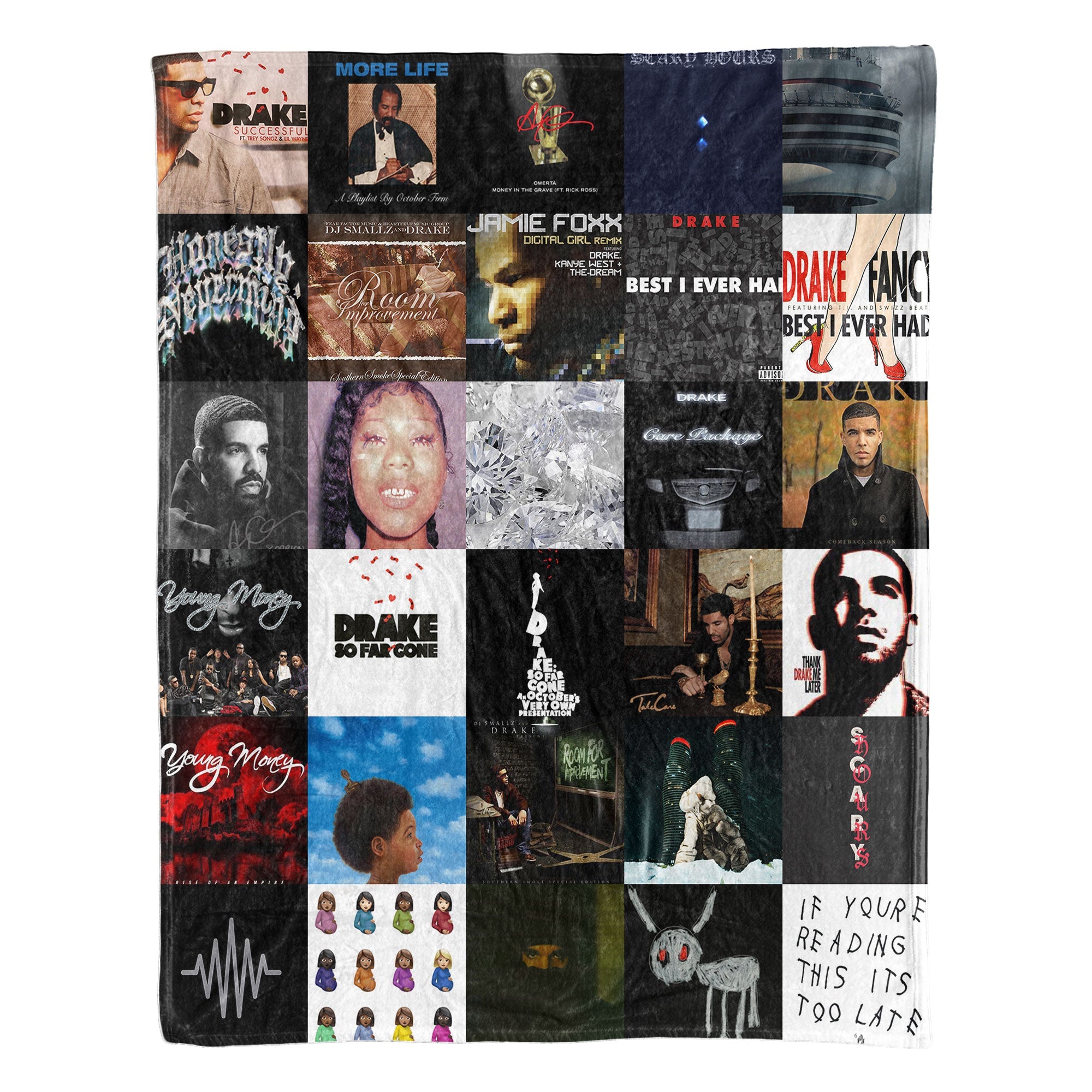 Drake Sherpa Blanket A Luxe Tribute to Every Era of an Icon
