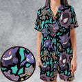 Ghost Type Pokemon Satin Short-Sleeve Pajamas Set