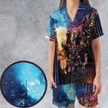 KH3 Kingdom Heart Satin Short-Sleeve Pajamas Set