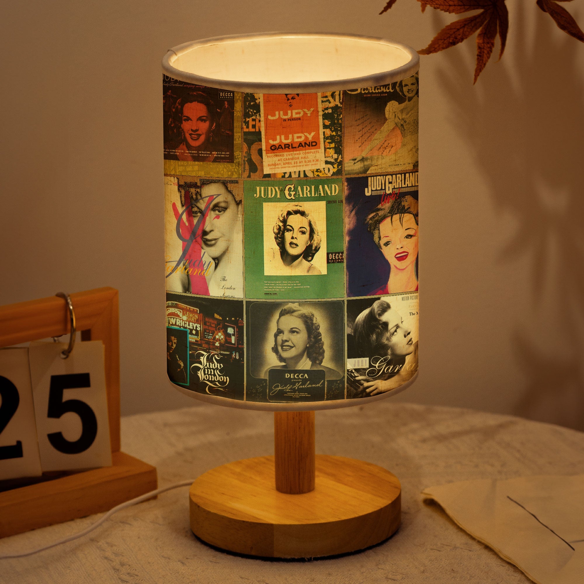 Judy Garland Fabric Lamp Vintage Glamour in Every Glow